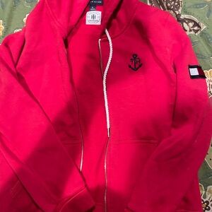 Tommy Hilfiger Red Hoodie Jacket